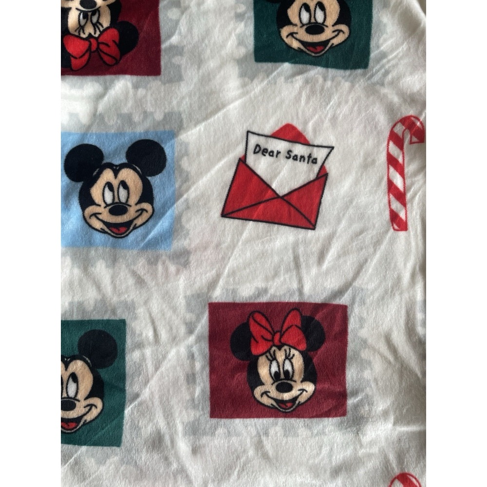 Disney Micky & Minnie Mouse Letters to Santa Plush Pajama Set Size 4T  NWT - Picture 4 of 7